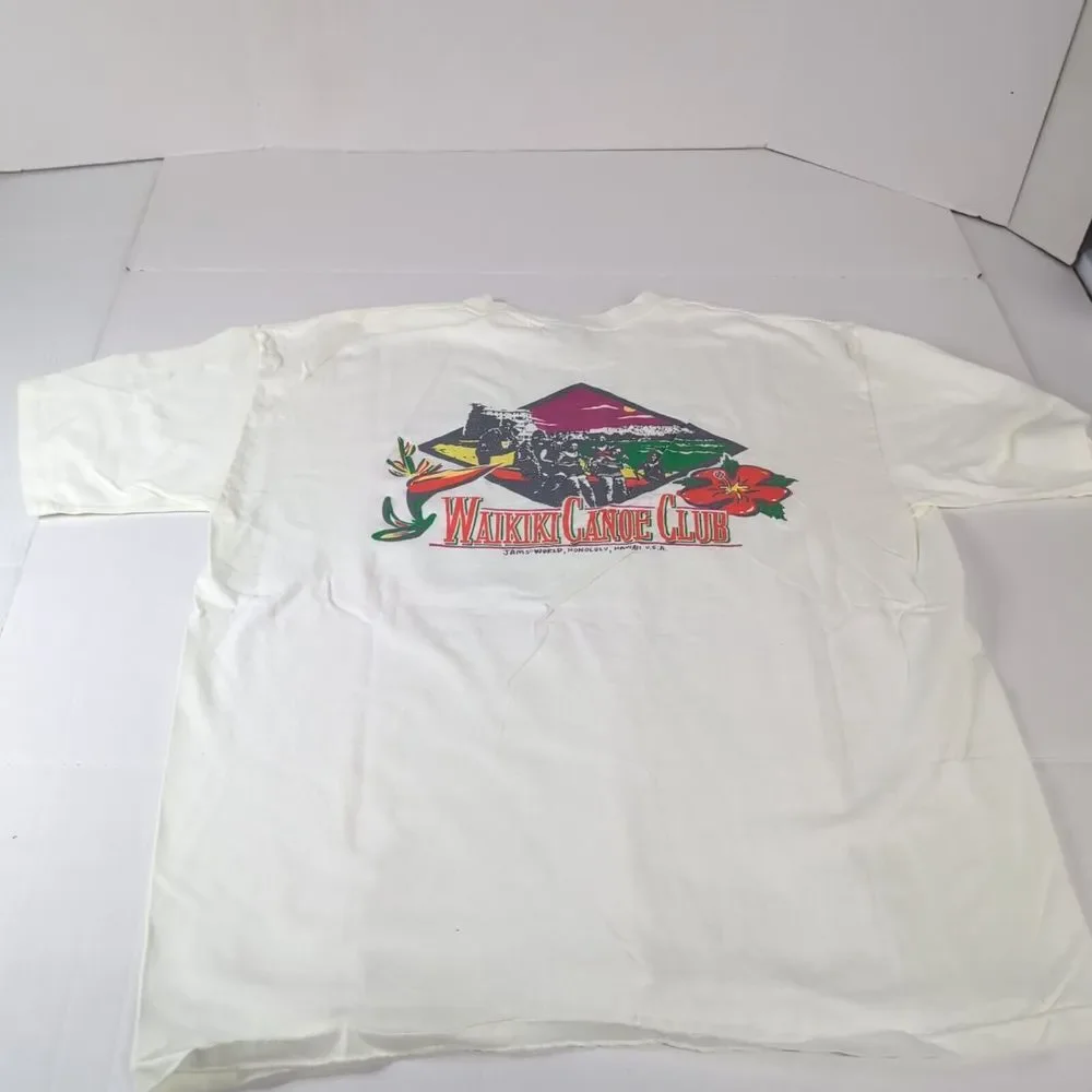 VTG Jam's‎ World Original Jams Waikiki Canoe Club Hawaii Single Stitch XL